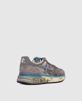 Premiata Серые комбинированные кроссовки MICK MICK