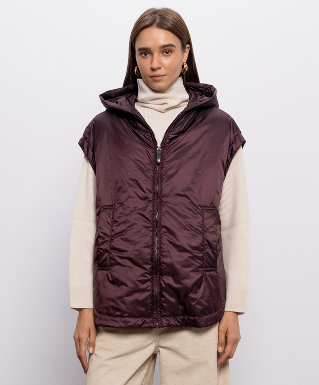Max Mara Бордовий жилет CAMBRA MTCAMBRA зображення 3