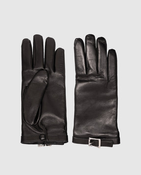Ann Demeulemeester Черные кожаные перчатки Arly B0014384LT120