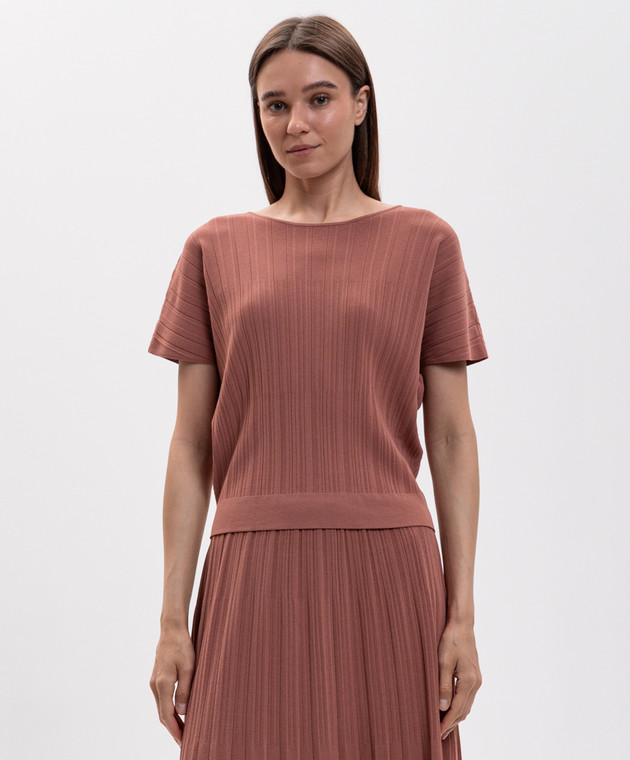 Max Mara Weekend Розовый топ MOSCHEA WKDMOSCHEA изображение 3