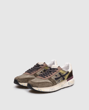 Premiata Комбинированные кроссовки MICK цвета хаки MICK7717