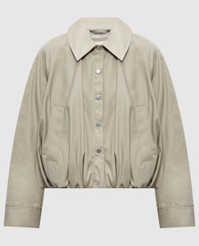 3.1 Phillip Lim Бежевая куртка с драпировкой S26160932OTL