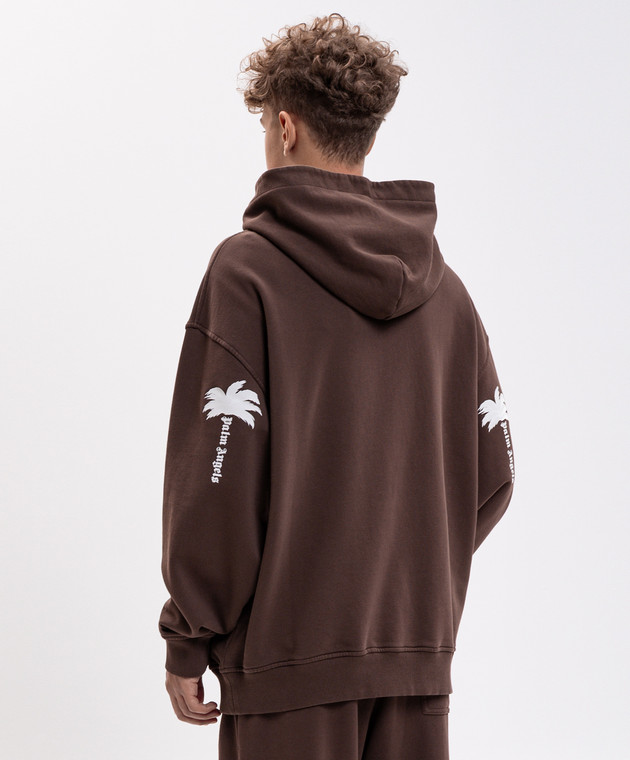 Palm Angels Коричневые худи PAMBB003FL005 изображение 4