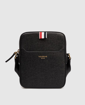 Thom Browne Черная кожаная сумка с логотипом MAG420A00198