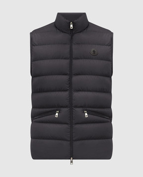 Moncler Черный пуховой жилет Treompan L20911A00119549SK