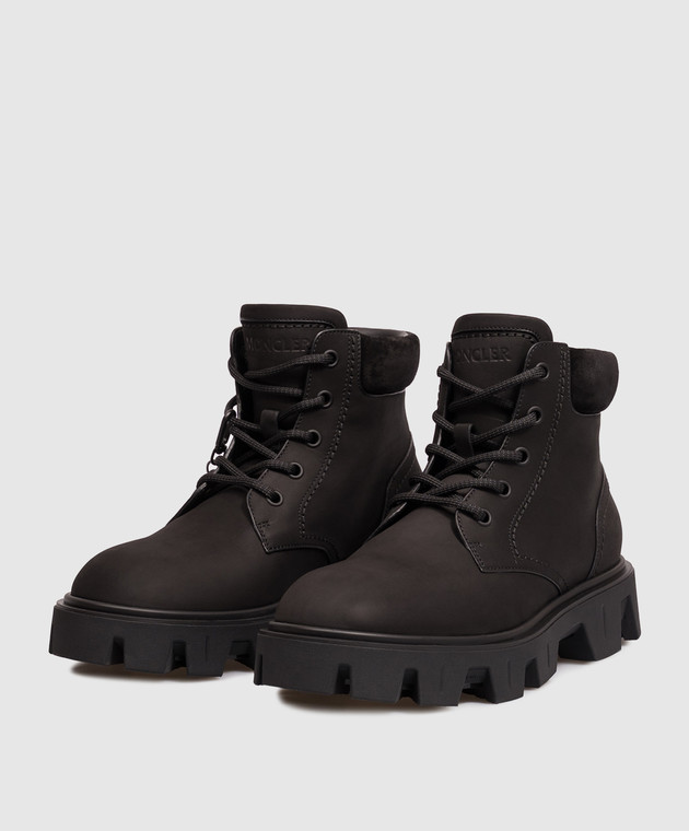 Moncler Чорні черевики Peak City з нубуку L209A4F00070M6882 зображення 2