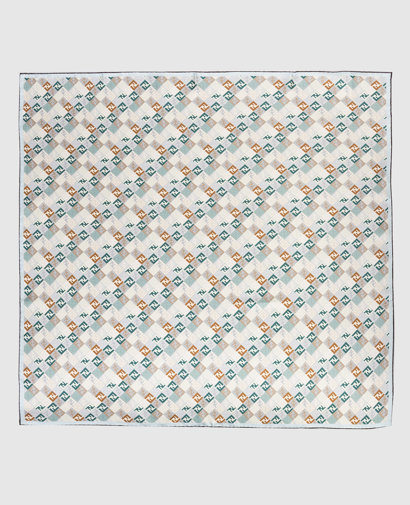 

Платок из шелка в клетку, Разноцветный, Платки