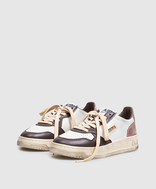 AUTRY Белые кожаные кроссовки MEDALIST Super Vintage AVLWSV62 изображение 2