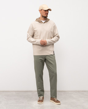 Sease Бежеве худі з льоном WH050TJ202