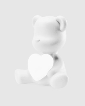 Qeeboo Біла настільна лампа Teddy Love XS 25005WH