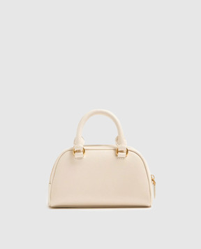 Valentino Кожаная сумка-мини цвета айвори VLogo 8W2P0AX7SNP