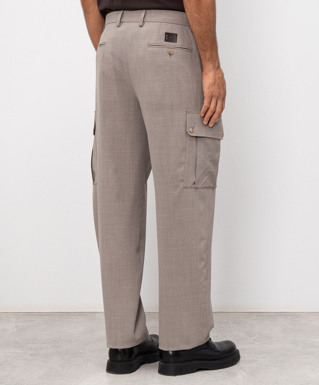 Dolce&Gabbana Бежеві карго з вовни GP1O0THU2BP зображення 4