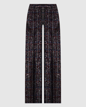 Missoni Брюки клеш с пайетками в клетку DS25WI0ZBC005V