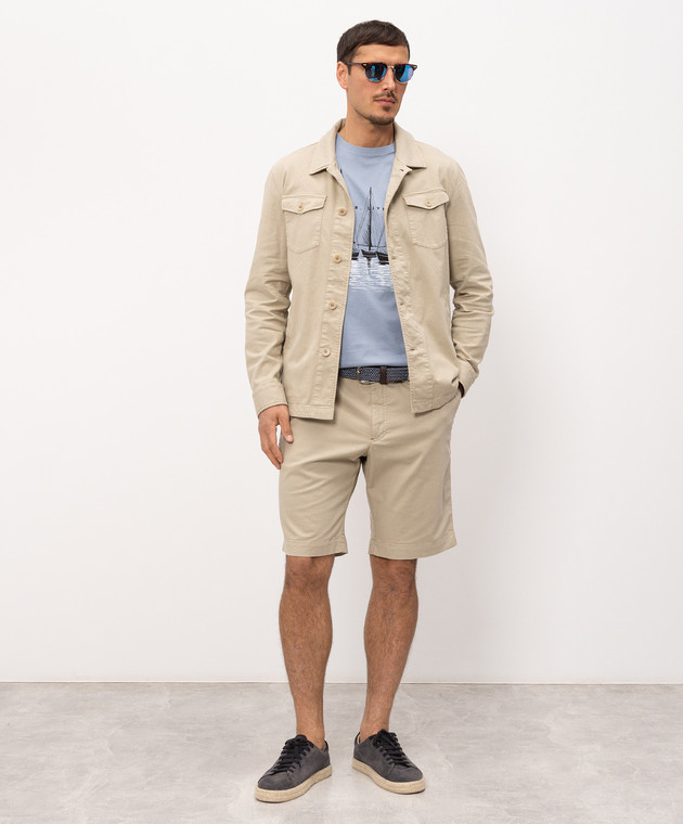 Florentino Голубая футболка с принтом 126762610654 изображение 2