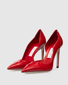 Jimmy Choo Червоні шкіряні лаковані туфлі BRIGITTE BRIGITTE100PAT