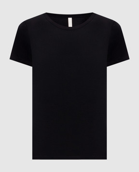 Intoca Чорна футболка з акцентними швами DIOSBASICPOD312