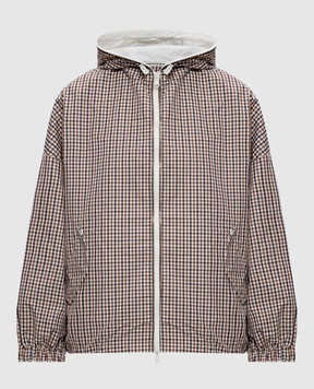 Brunello Cucinelli Коричневая ветровка в клетку ML5997948