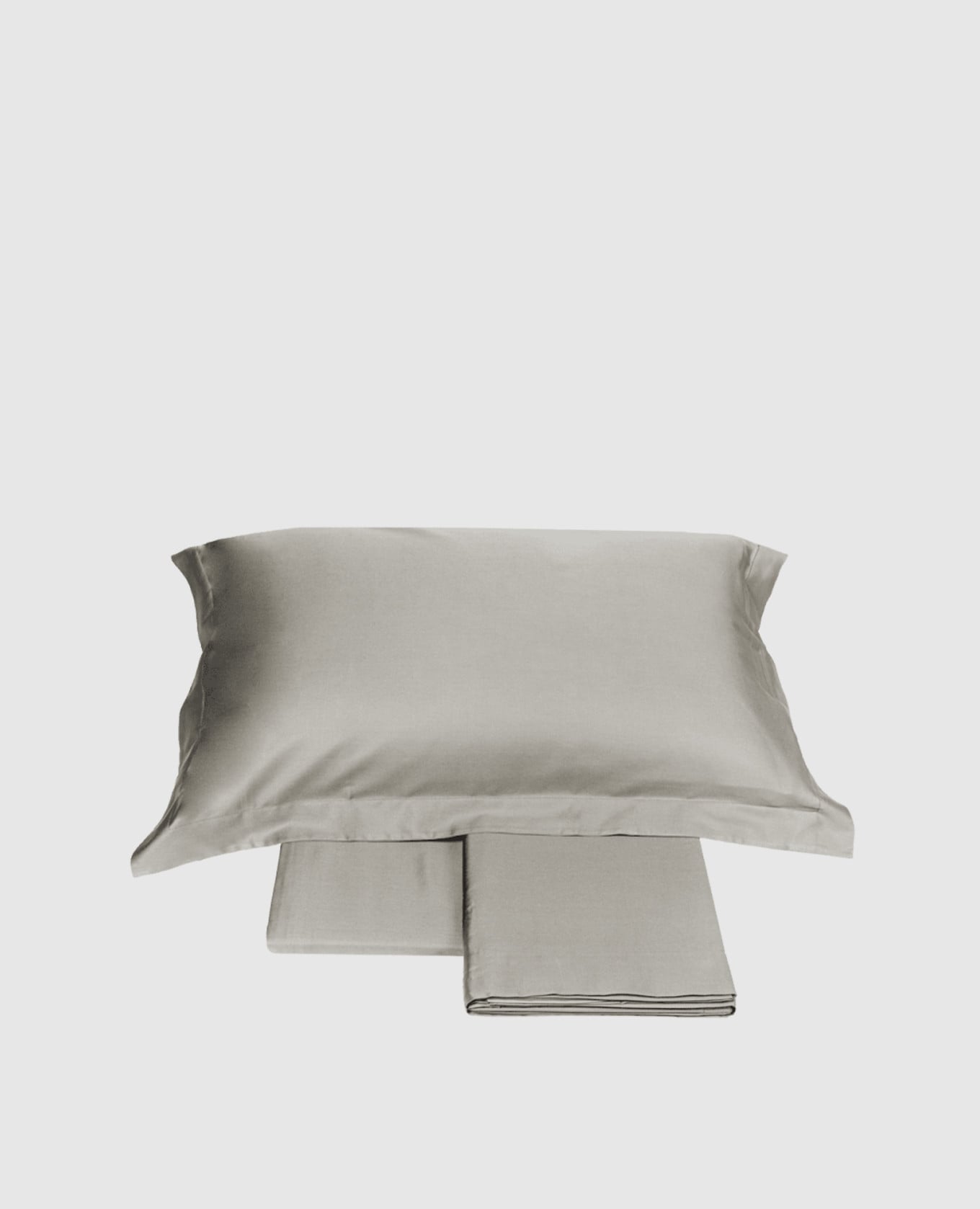 

Серый сатиновый комплект постельного белья TRECENTO, Постельное белье