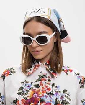 Dolce&Gabbana Хустка із шовку в принт FS329AGDDLQ