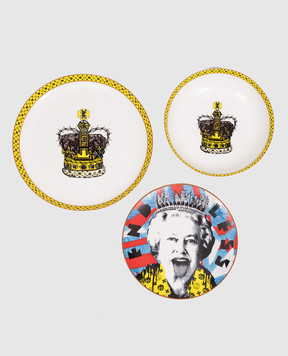 Geminiano Cozzi 1765 Порцеляновий набір тарілок ENDLESS 3 шт в подарунковій коробці LGCFF0223TTCFL0027TTCF