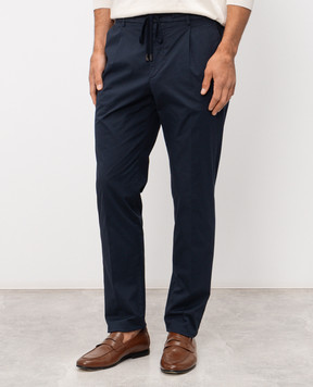 Peserico Сині штани з бавовни R54774T23D07945