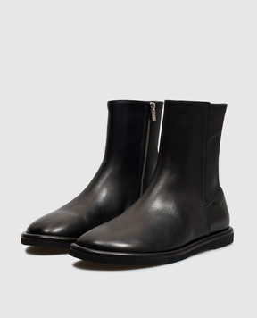 Officine Creative Чорні шкіряні черевики Marjory MARJORY106NERO