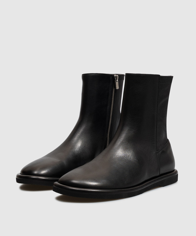 Officine Creative Черные кожаные ботинки Marjory MARJORY106NERO изображение 2