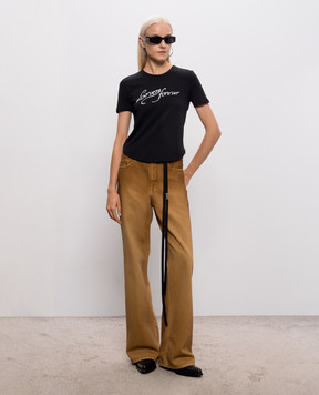 Ann Demeulemeester Коричневые джинсы клеш Genoveva B0013624FA756
