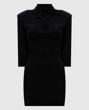 The Attico Чорна сукня міні з вовни 260WCA00478KWW005AA