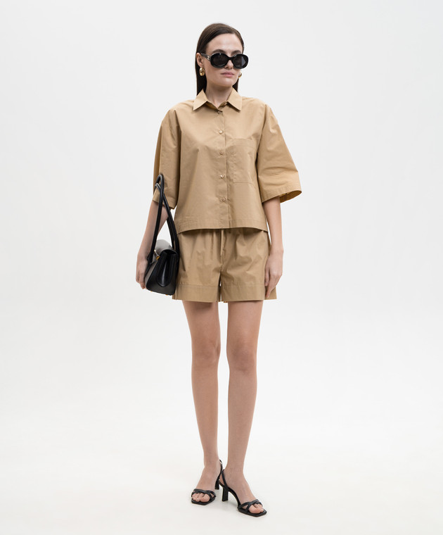 Solotre Бежевая рубашка M1AB0019 изображение 2
