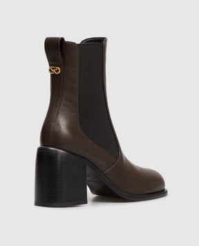 Sergio Rossi Коричневі шкіряні челсі Avenue B11890MFL352