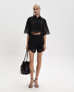 Charo Ruiz Черные шорты Dune с поясом 263500