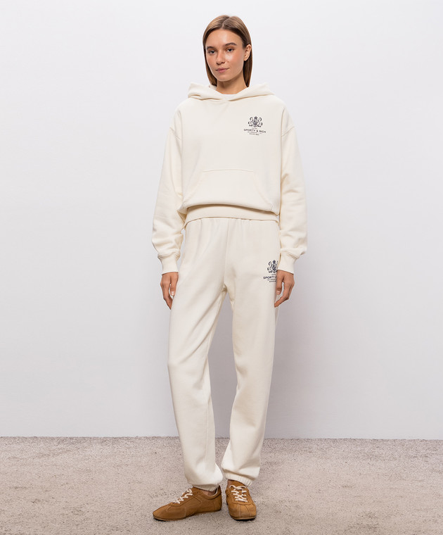 Sporty & Rich джоггеры цвета айвори SR Hote PA08785276WH06 изображение 2