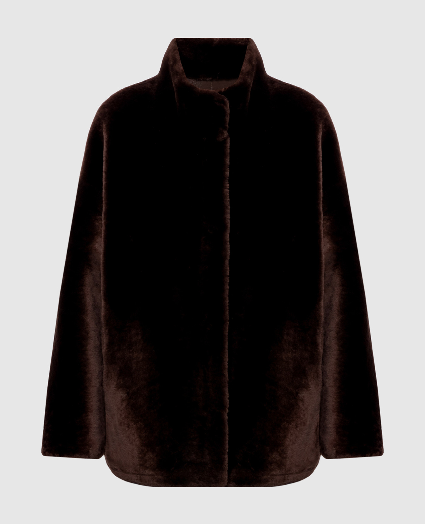 

Коричневая двусторонняя дубленка, Коричневый, Дубленки