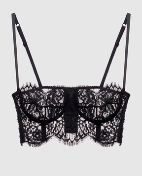 Dolce&Gabbana Черный топ из кружева O7B48TON03J
