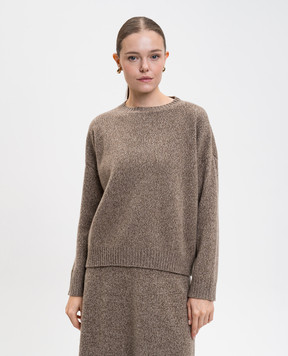 Max Mara Weekend Коричневий светр SIBARI з вовни SIBARI