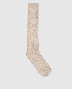 Brunello Cucinelli Бежевые гольфы MCZ9A004