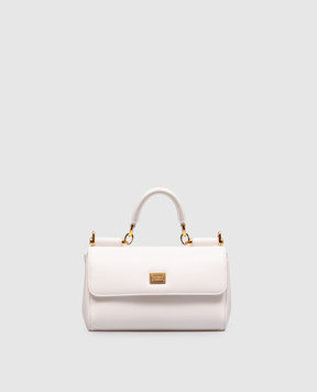 Dolce&Gabbana Біла шкіряна сумка My Sicily BB7864B7321