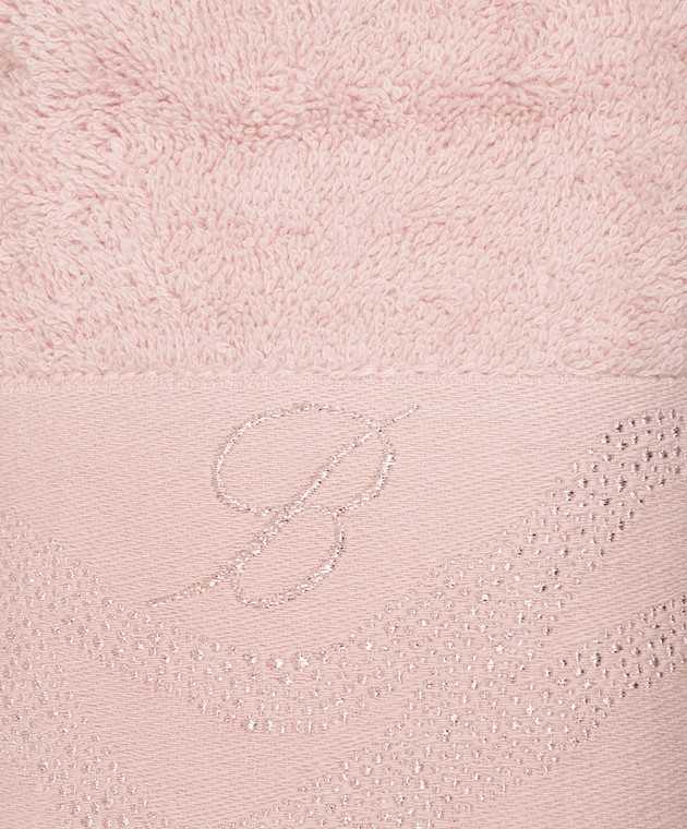 Blumarine Home Набор розовых махровых полотенец Crystelle с вышивкой 5 шт H0000230044 изображение 3