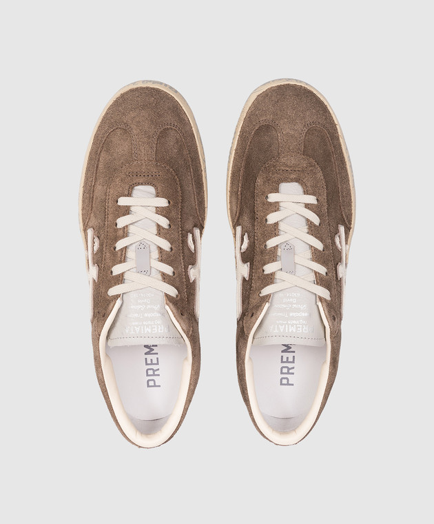 Premiata Коричневі замшеві кросівки Davidd DAVIDD8094 зображення 4