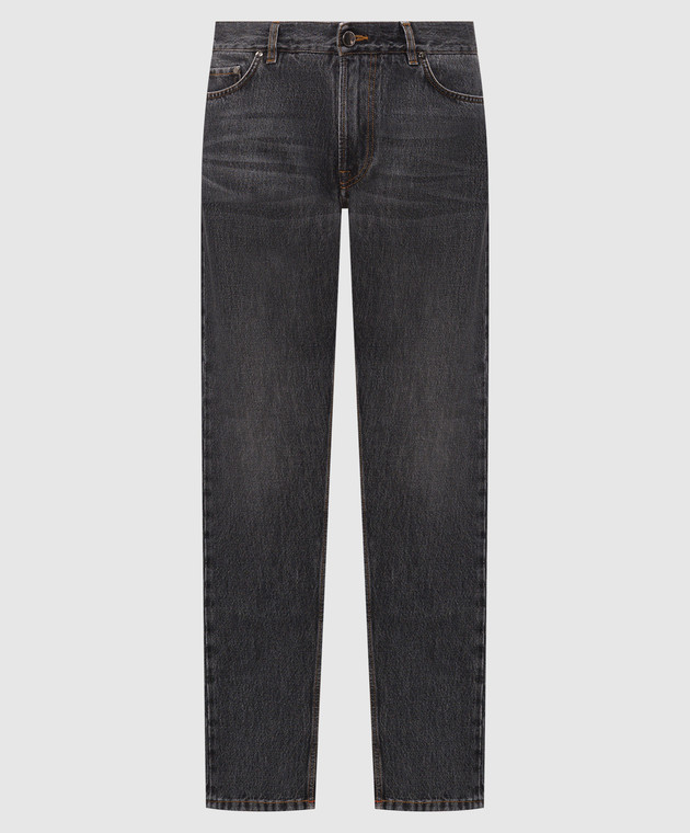 ISAIA Сірі джинси з ефектом потертості PND005DJ127