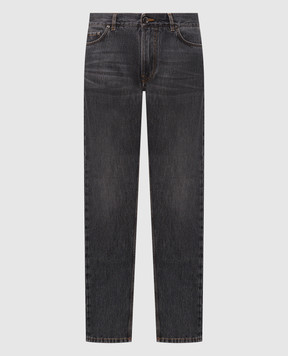 ISAIA Серые джинсы с эффектом потертости PND005DJ127