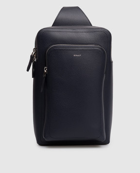 Bally Синяя кожаная сумка-слинг Capitol MAS03FVT710