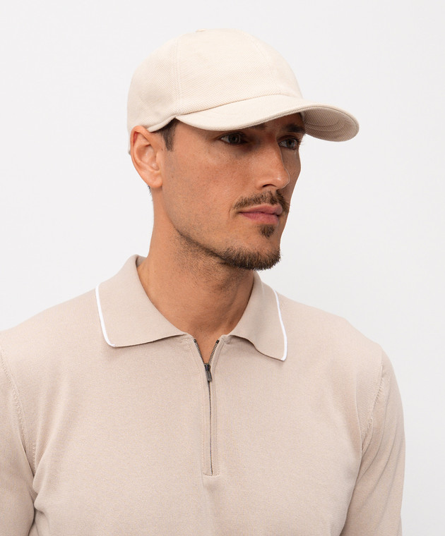 CAPOBIANCO Бежева кепка 20MC1MG00 зображення 2
