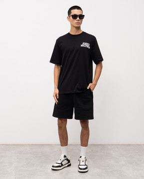 AMIRI Чорна футболка з логотипом AMTOJR1035