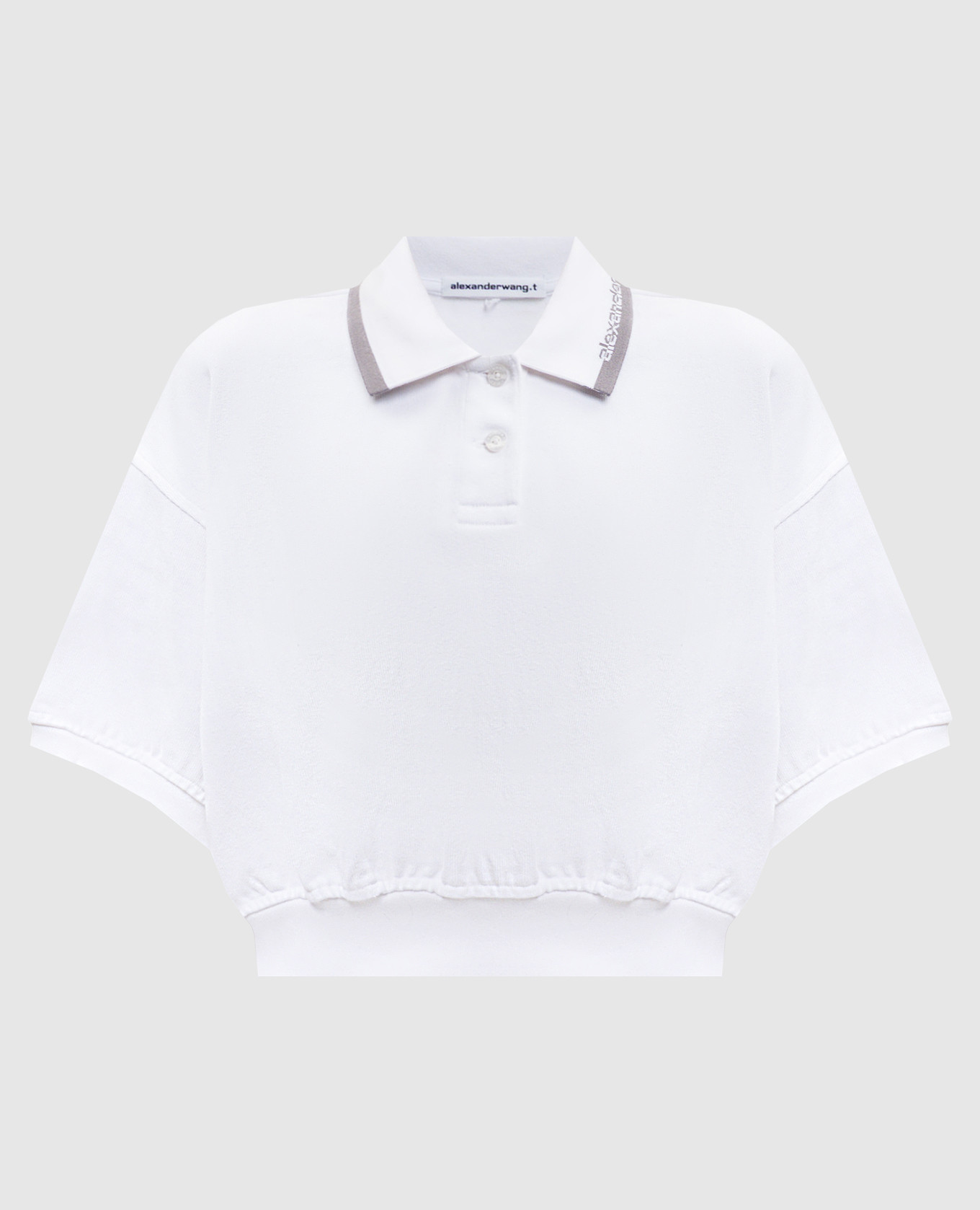 

Белое поло с логотипом, Белый, Поло