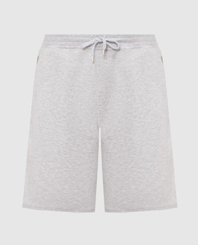 Brunello Cucinelli Сірі меланжеві шорти MM8313242G