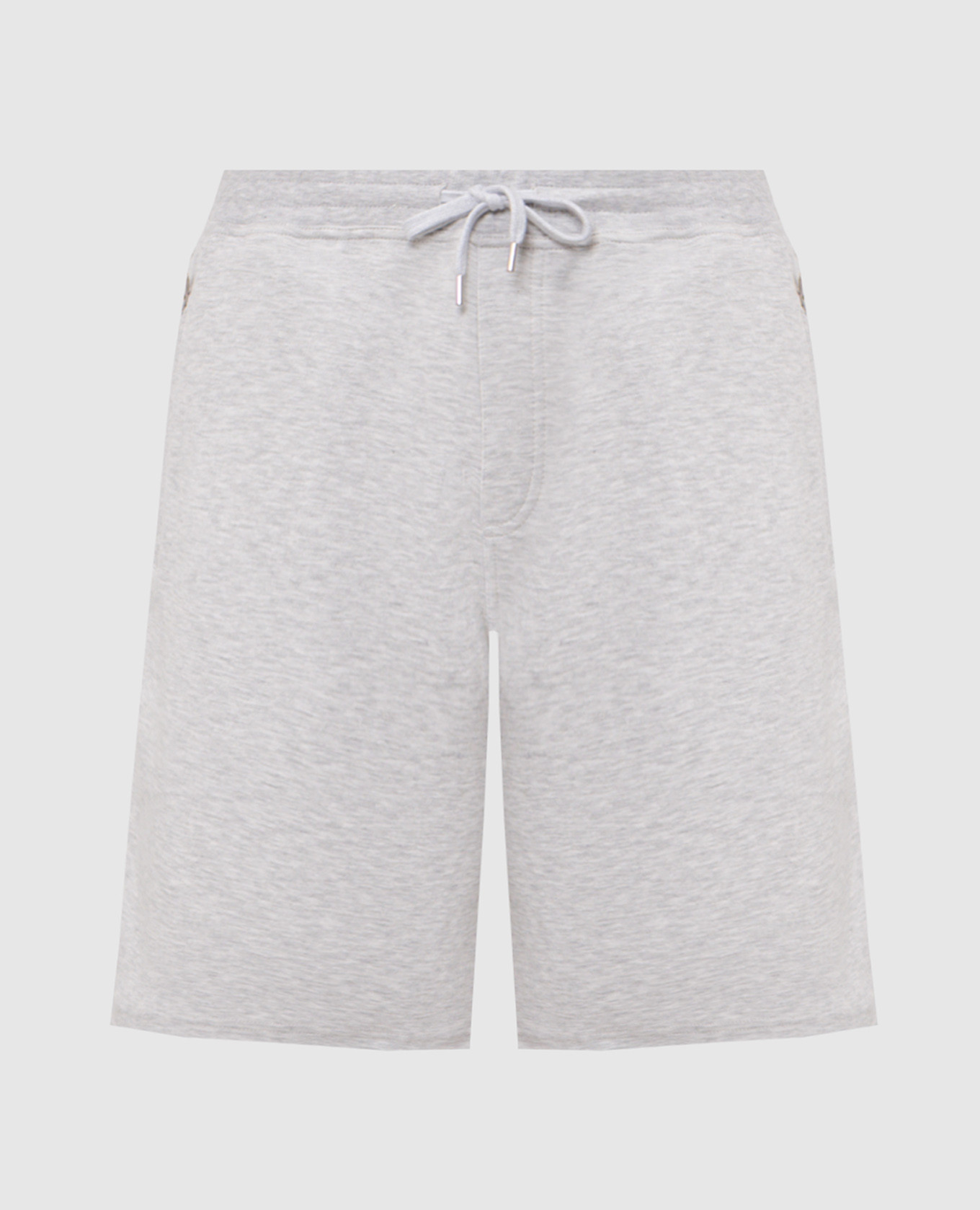 Серые меланжевые шорты