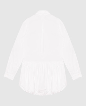 Off-White Дитяча біла сукня-сорочка з емблемою з кристалів 44GDB06NF26F001