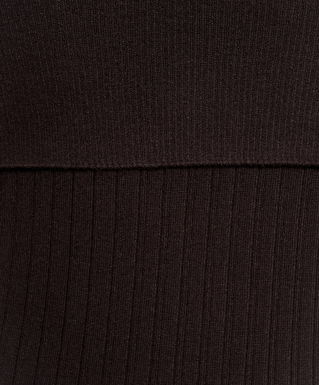 Twinset Коричневый комплект из топа и накидки 262LI3EDD изображение 5